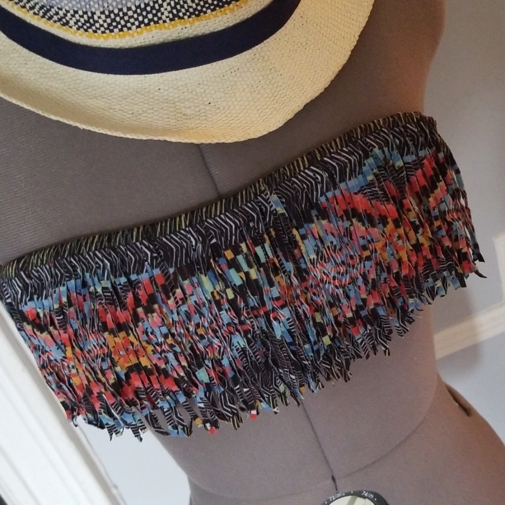 Fringe bikini top